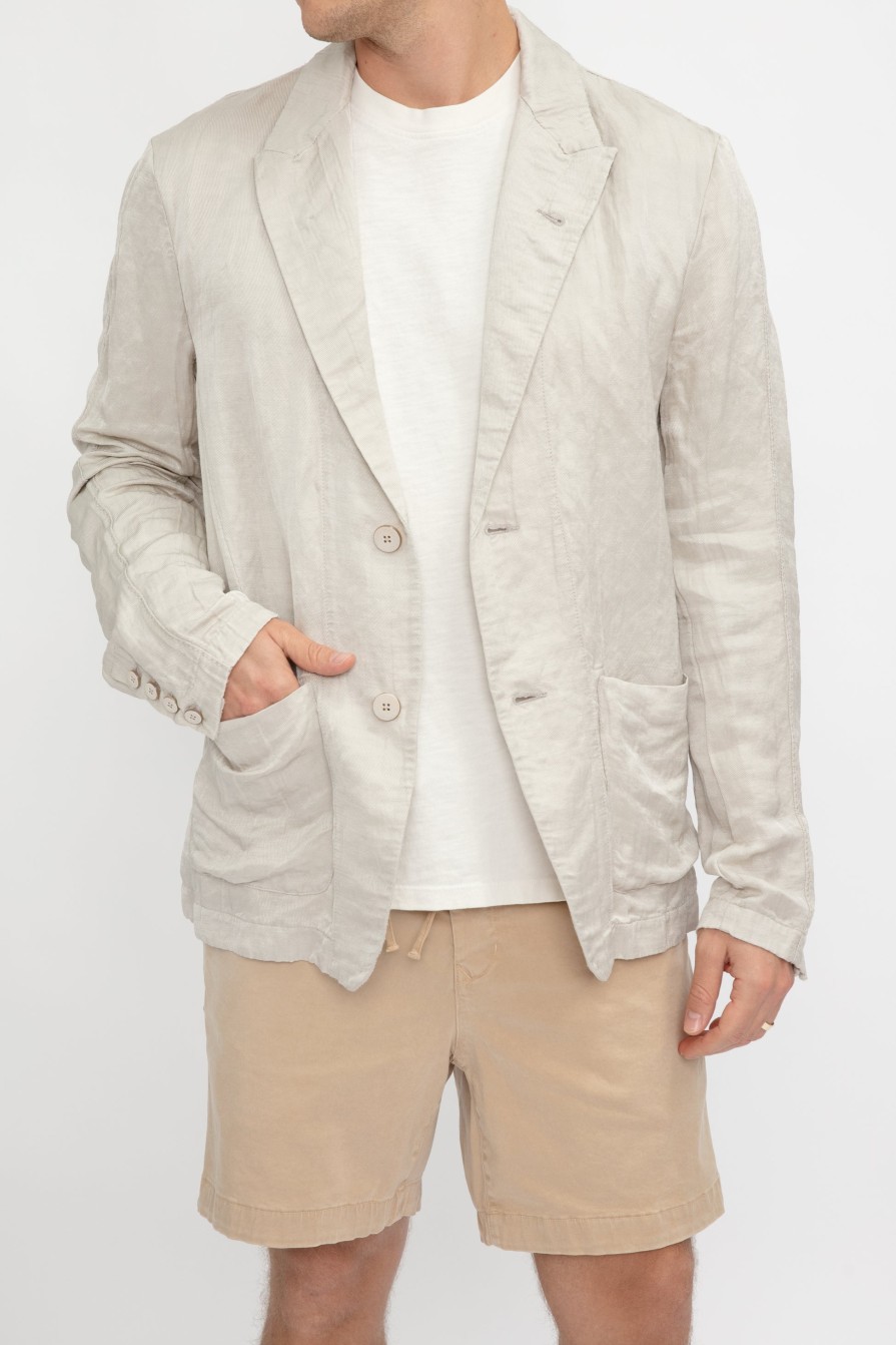 TRANSIT Blazer Jacket In Stone | Tops