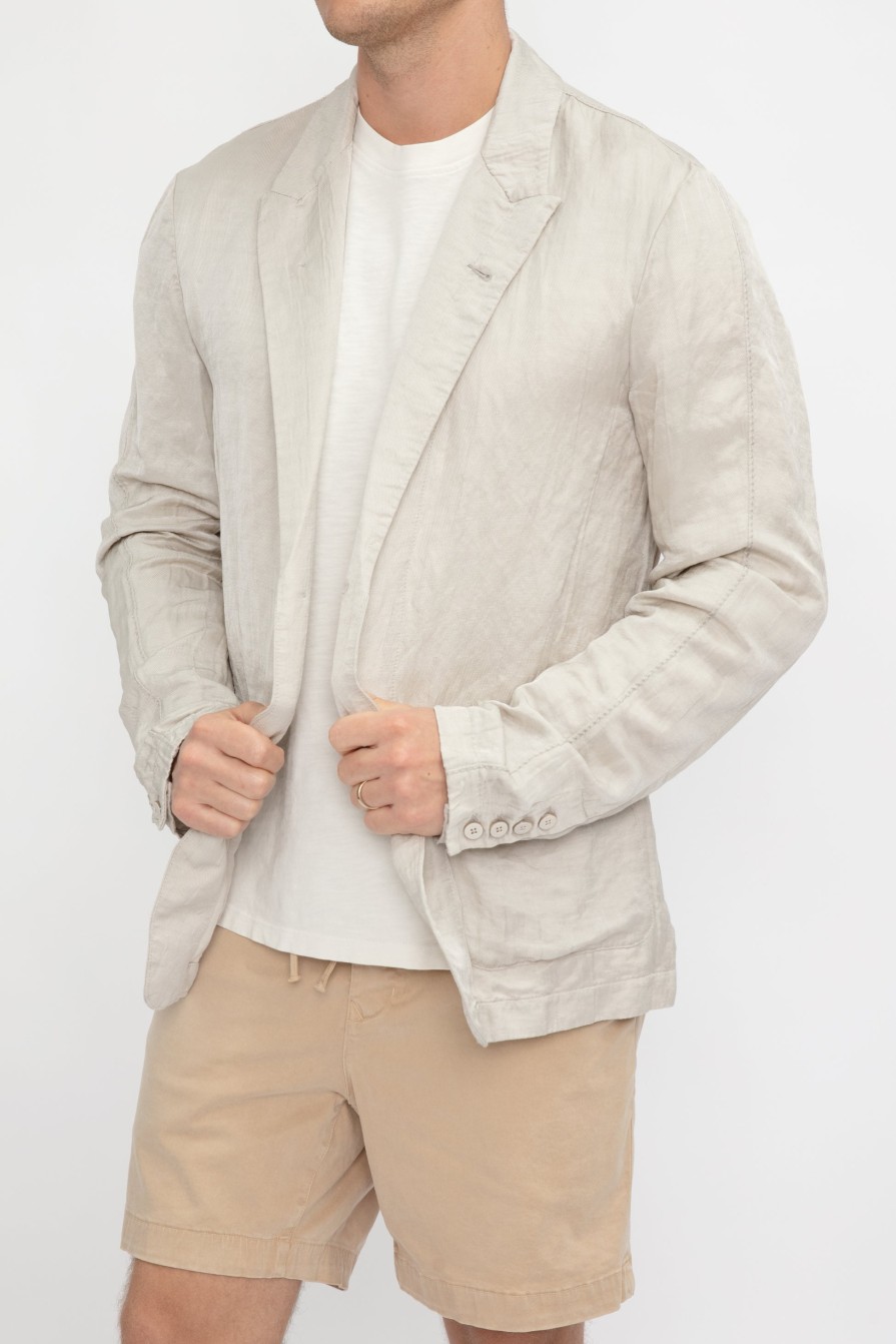 TRANSIT Blazer Jacket In Stone | Tops