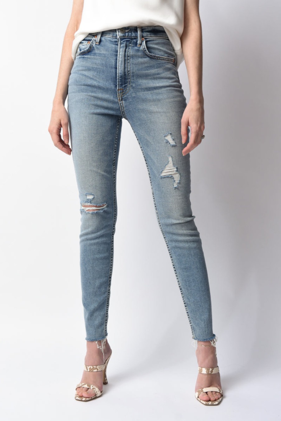 GRLFRND Kendall Skinny Jean In Say You Will Blue | Grlfrnd - T. Boutique | Bottoms