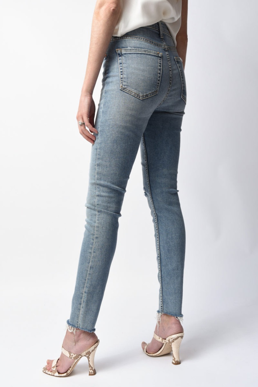 GRLFRND Kendall Skinny Jean In Say You Will Blue | Grlfrnd - T. Boutique | Bottoms