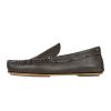 HENRY BEGUELIN Printed Muflone Leather Moccasin In Moro | Shoes