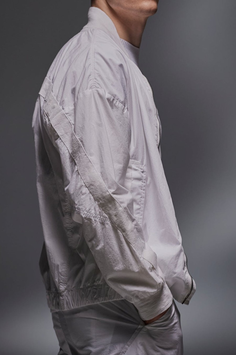 TRANSIT Linen Jacket In Ice | Tops