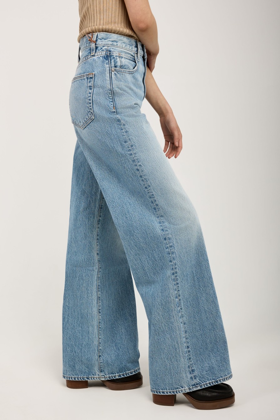 SLVRLAKE Eva Super Wide Leg Jean In Hard To Find | Bottoms