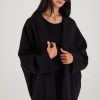 SABLYN Kaden Oversized Cardigan In Black | Knitwear