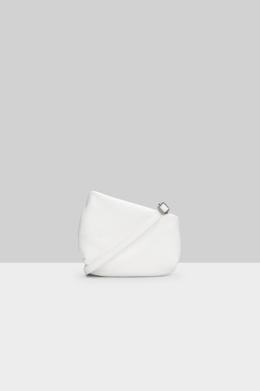 MARSÈLL Fantasmino Grained Leather Bag In White | Bags