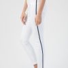 L'AGENCE Margot High Rise Nautical Stripe In Blanc | L'Agence - T. Boutique | Bottoms