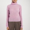 PRIVATE 0204 Light Cashmere Turtleneck Sweater In Rose | The Gift Shop