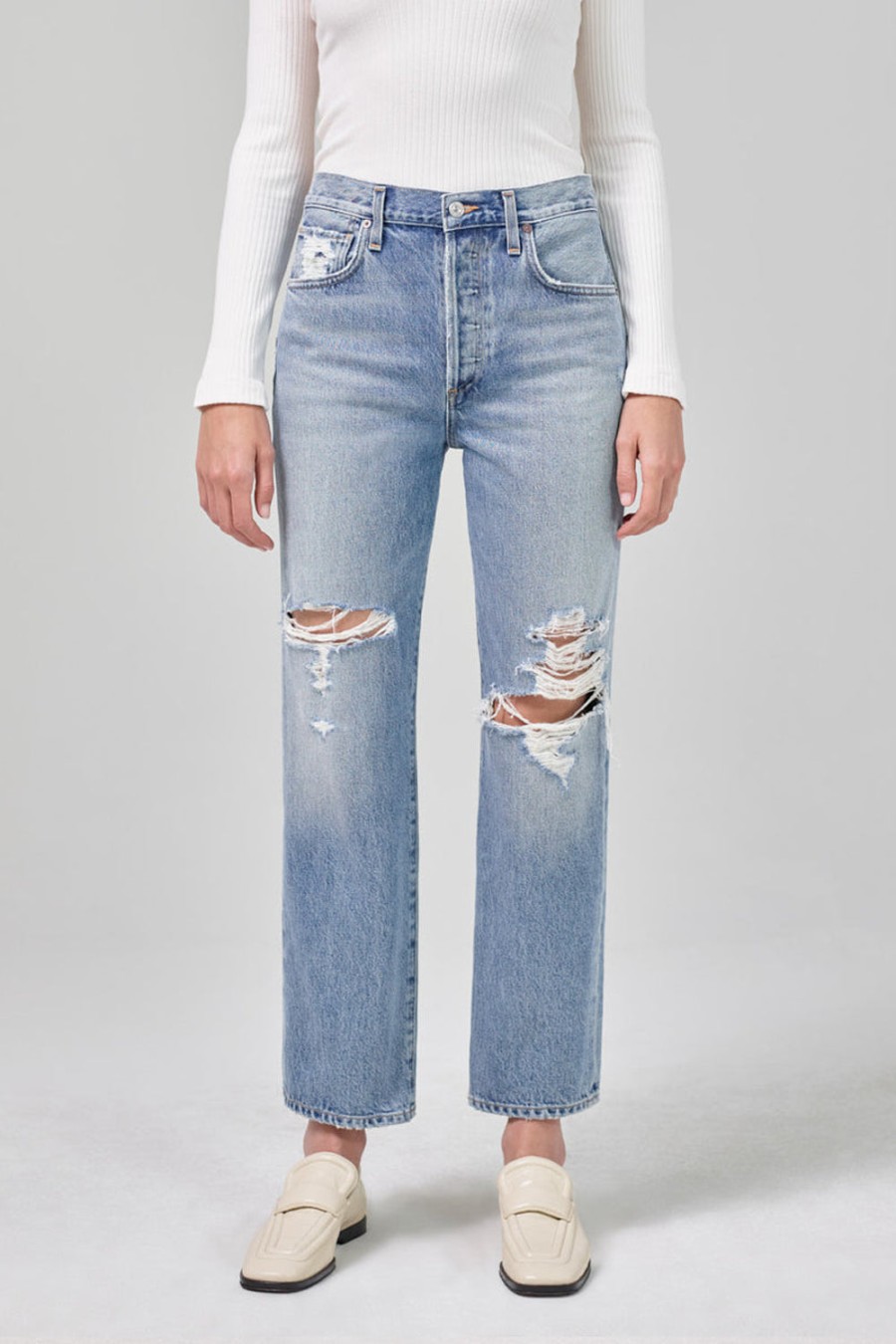 CITIZENS OF HUMANITY Emery Relaxed Crop Jean In Heatwave | Bottoms