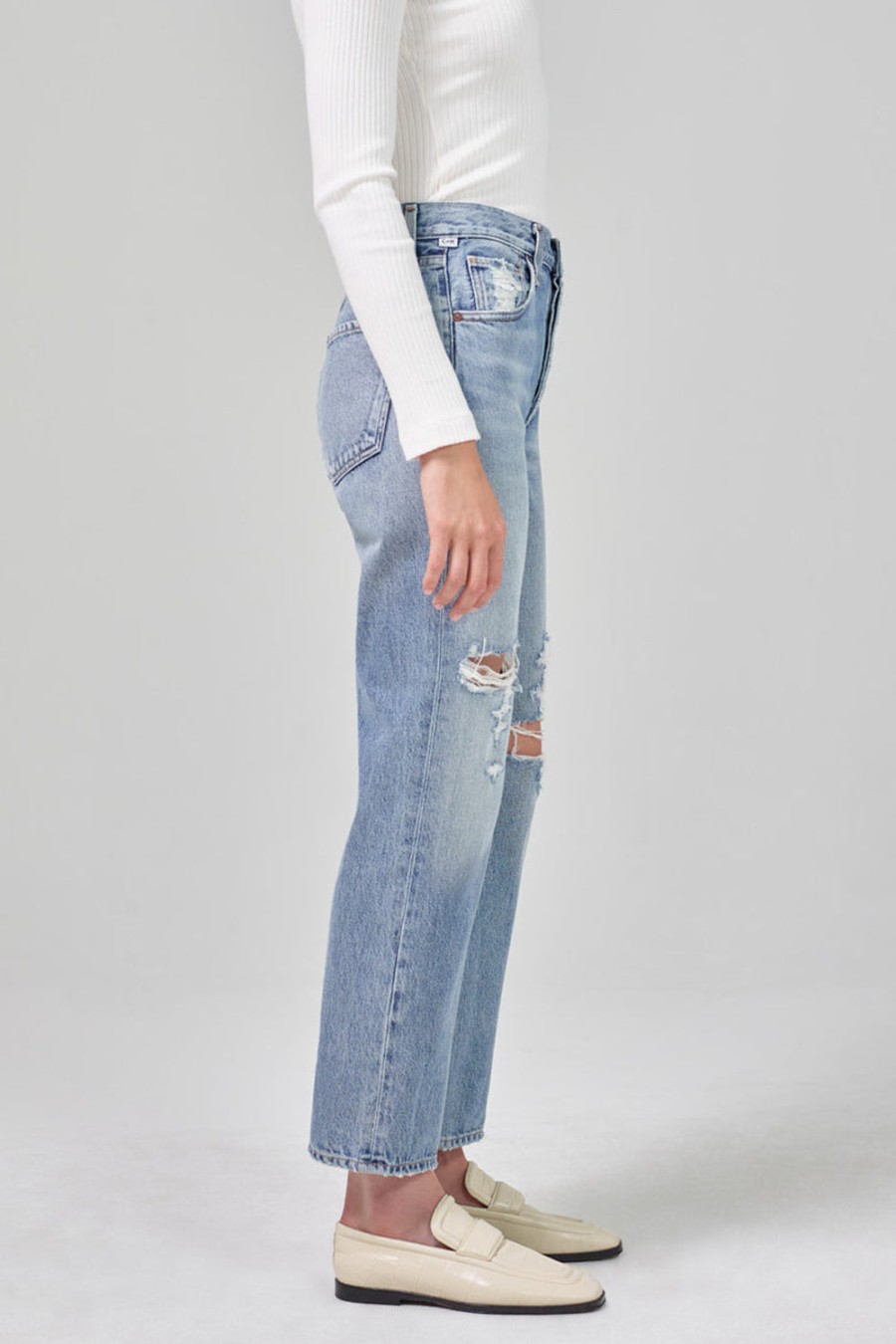 CITIZENS OF HUMANITY Emery Relaxed Crop Jean In Heatwave | Bottoms