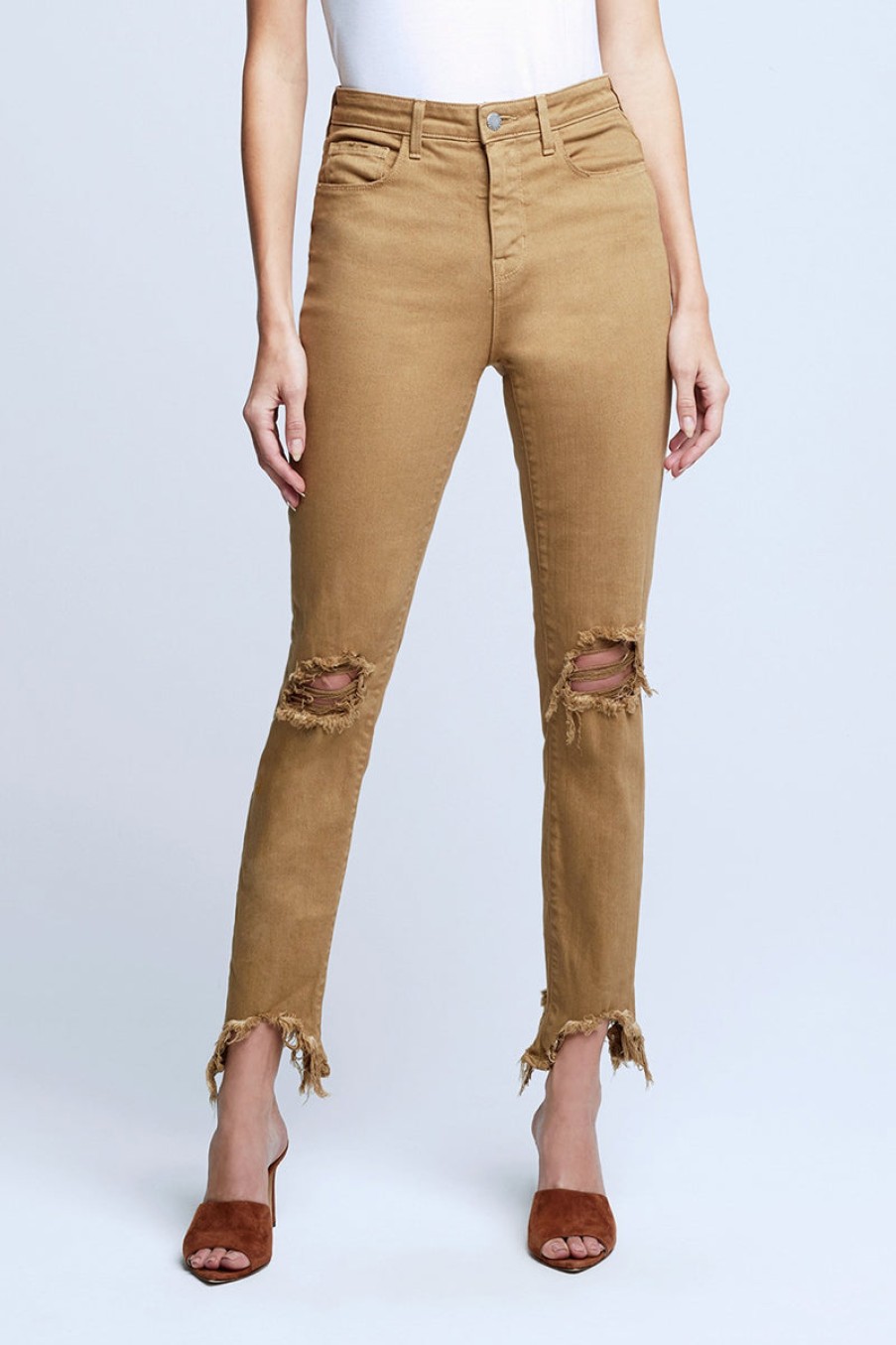 L'AGENCE Buy High Line Skinny In Sahara | L'Agence - T. Boutique | Bottoms