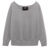 L'AGENCE Kimora Off Shoulder Top In Heather Grey | L'Agence - T. Boutique | Loungewear