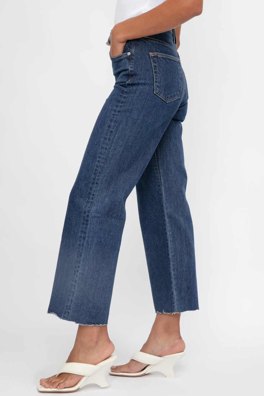 SLVRLAKE Grace Crop Jean In Western Hero | Bottoms