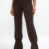 ELEONORA GOTTARDI Knit Drawstring Pant In Chocolate | Bottoms