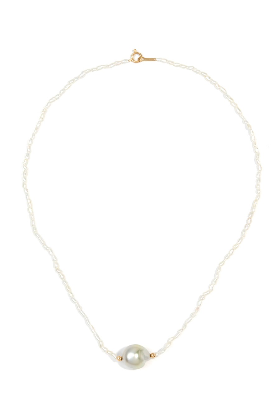 L.A. STEIN White Natural Oval Keshi Pearl Necklace | Jewelry